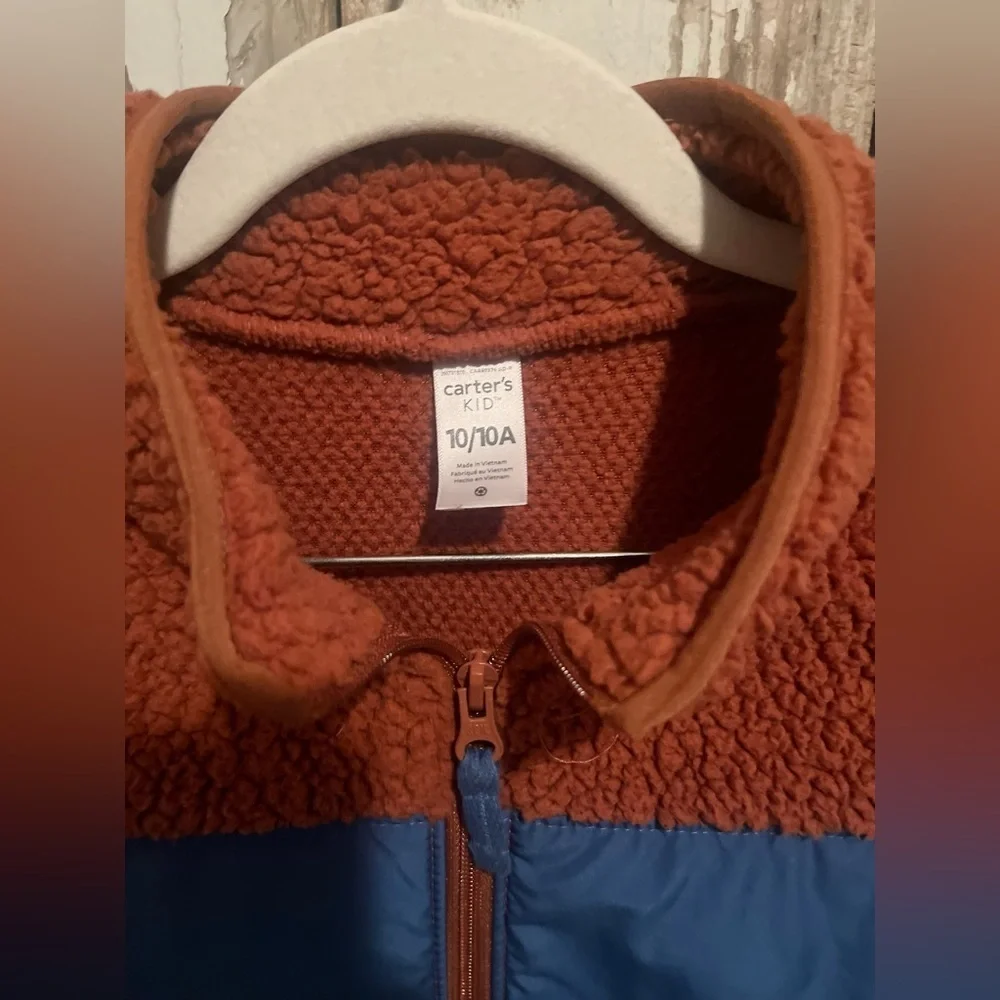Carters jacket size 10 brown blue - Picture 2 of 3